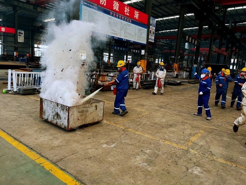 Eihe Steel Structure a efectuat exercițiul de incendiu al „Open Life Channel”.