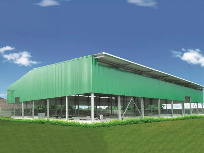 Clădirea ecologică de depozite metalice prefabricate