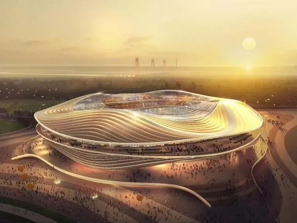 Structuri de oțel cu întindere mare pentru stadion