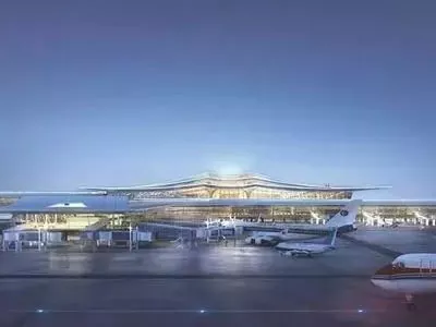 Clădirile aeroportului cu structură metalică