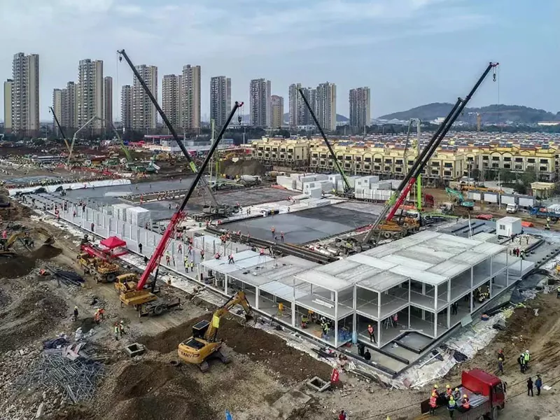 Clădire Spitală cu Structură de Oțel Modulară