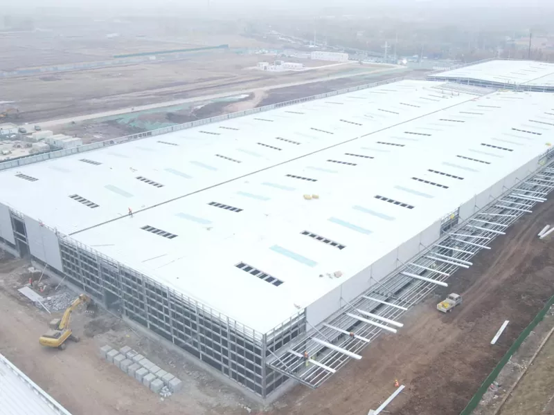 Clădirea de depozite metalice prefabricate