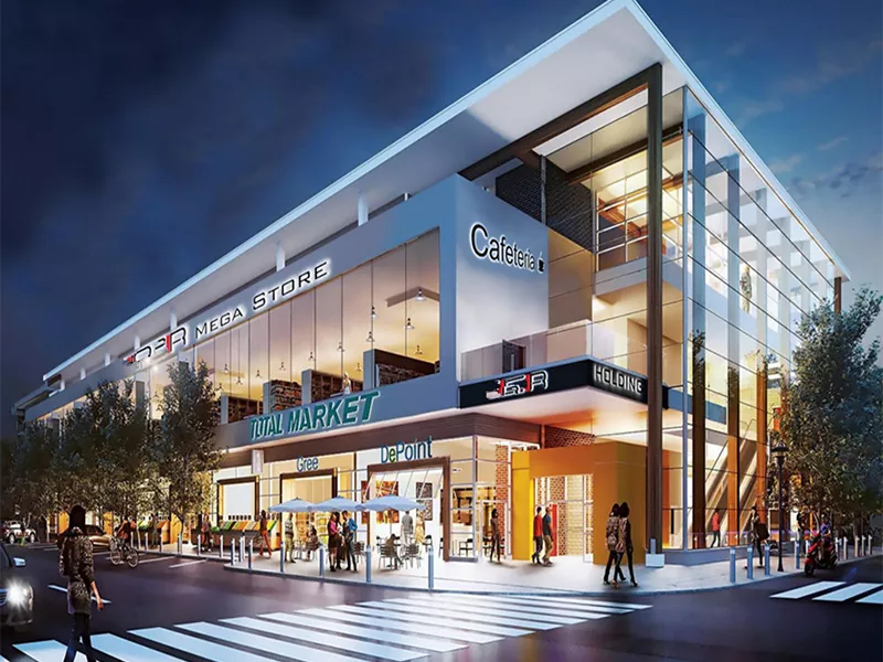 Centre comerciale cu structuri de oțel integrate la scară largă